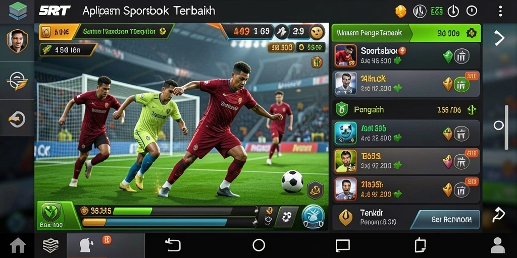 Tampilan gameplay seru di aplikasi sportsbook 5RT.