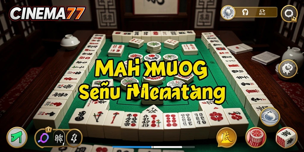 Tampilan gameplay menawan dari CINEMA77 yang penuh tantangan Mahjong.