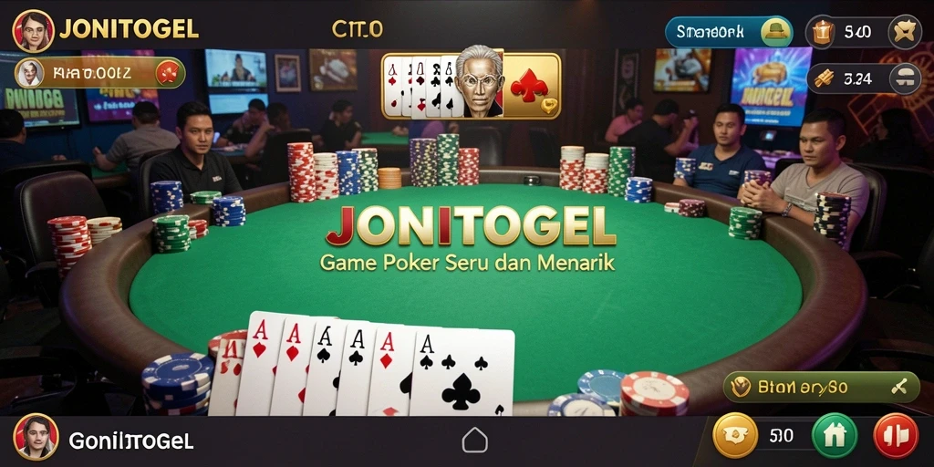 Tampilan gameplay JONITOGEL yang menegangkan dan menarik.