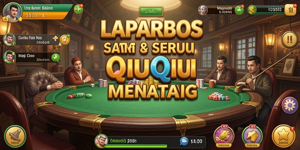 Tampilan gameplay LAPARBOS dengan aksi seru permainan QiuQiu.