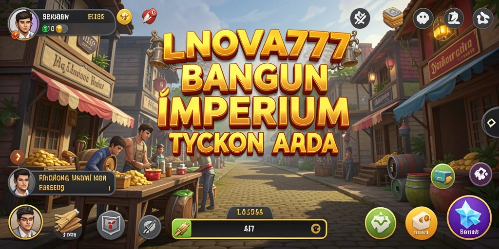 Tampilan gameplay LNOVA777 yang menggambarkan keseruan membangun bisnis Tycoon.
