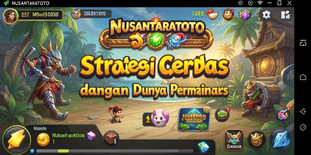 Tampilan gameplay strategi yang seru dan menantang.