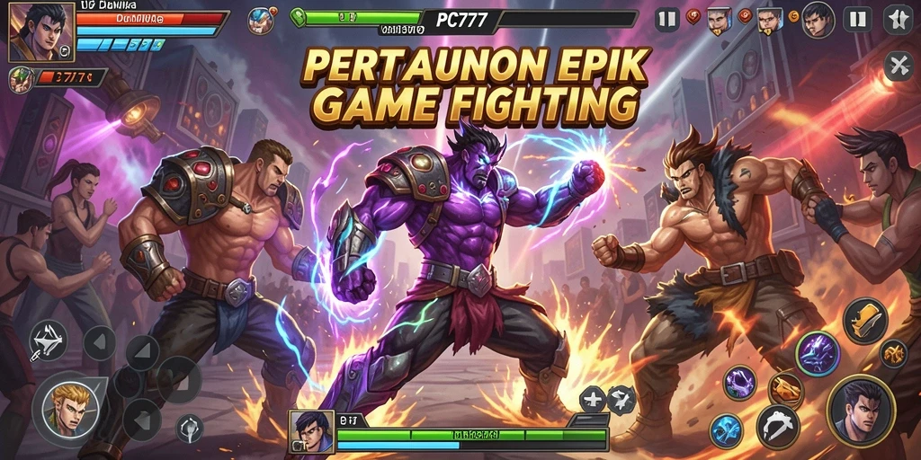 Tampilan dramatis dari pertarungan seru dalam PC777.