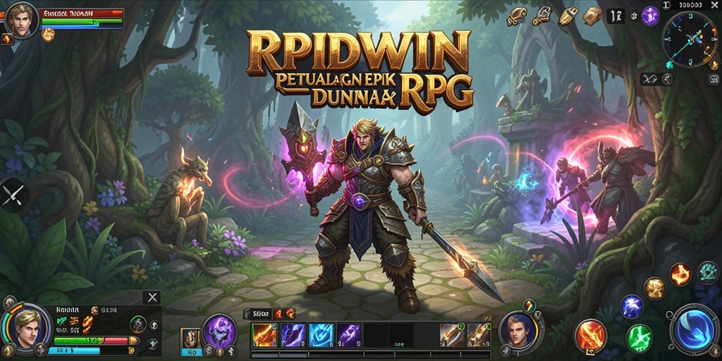Gameplay RPIDWIN yang menegangkan dan penuh aksi dalam dunia RPG.