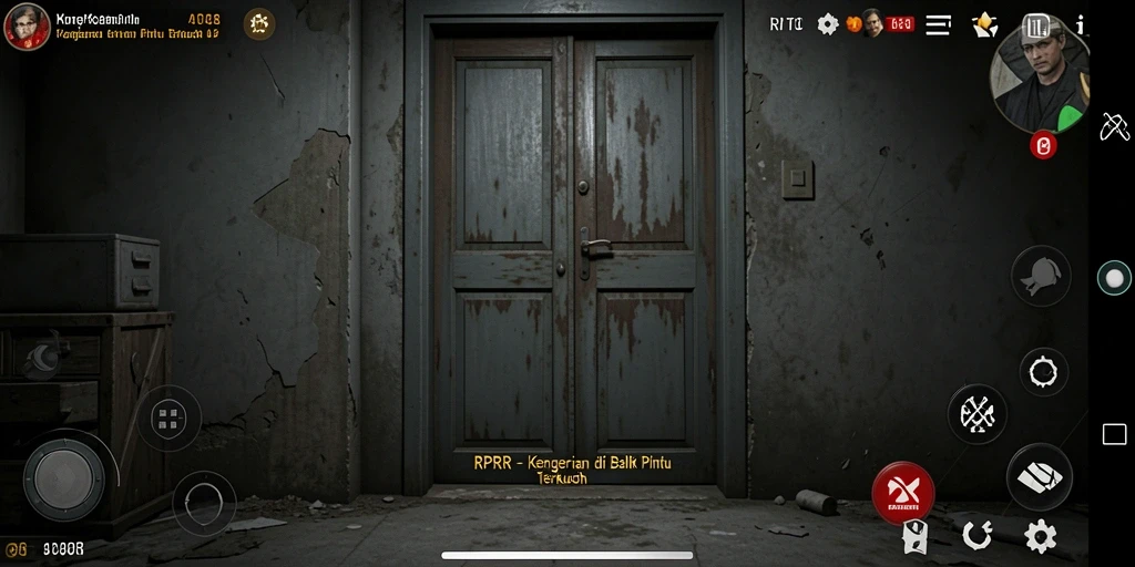 Tampilan gameplay RPRR dengan atmosfer kegelapan yang mencekam.