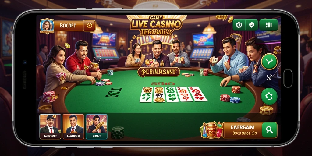 Tampilan gameplay Live Casino yang mendebarkan di S80.