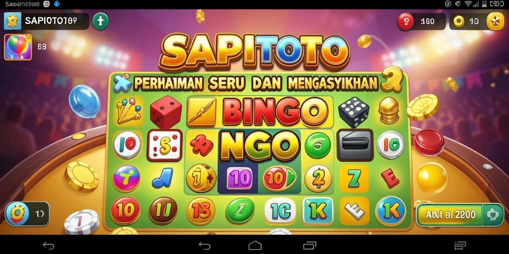 Screenshot gameplay SAPITOTO yang menampilkan pengalaman bermain Bingo yang seru.