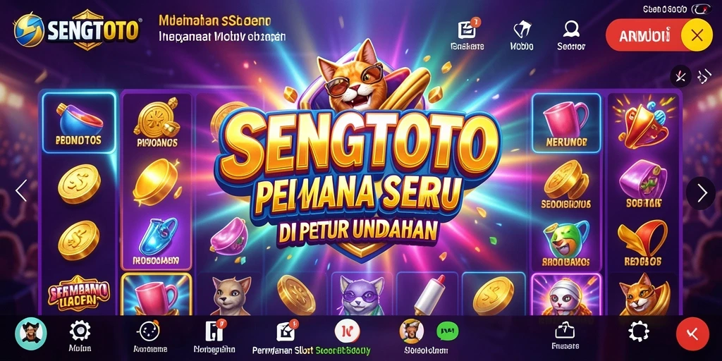 Screenshot gameplay SENGTOTO yang menampilkan putaran slot yang menarik.