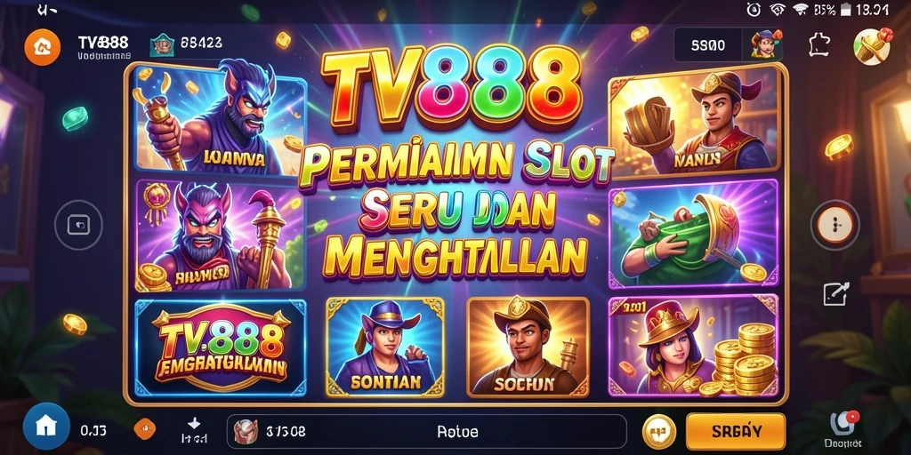 Screenshot gameplay TV888 menampilkan aksi seru dari permainan Slot.