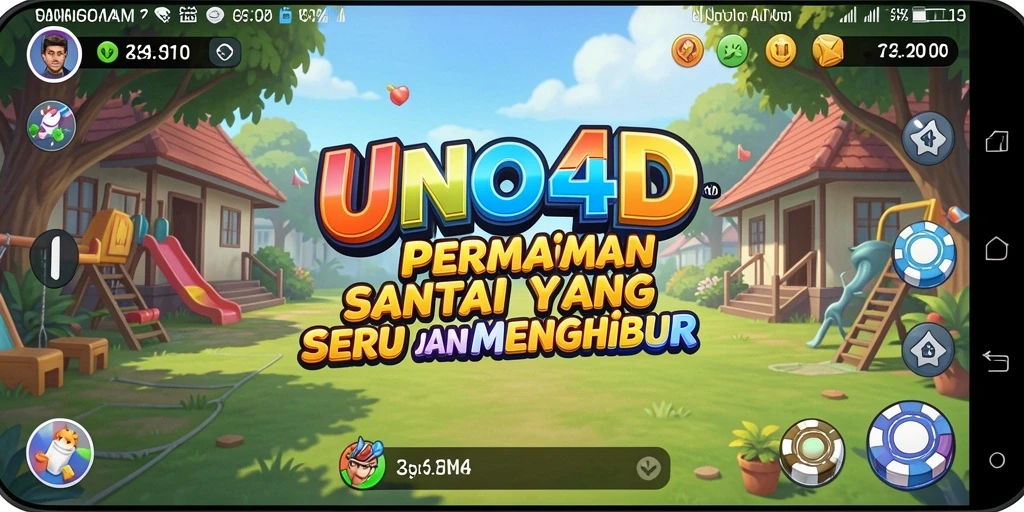 Tampilan menarik dari gameplay seru UNO4D yang penuh kesenangan.